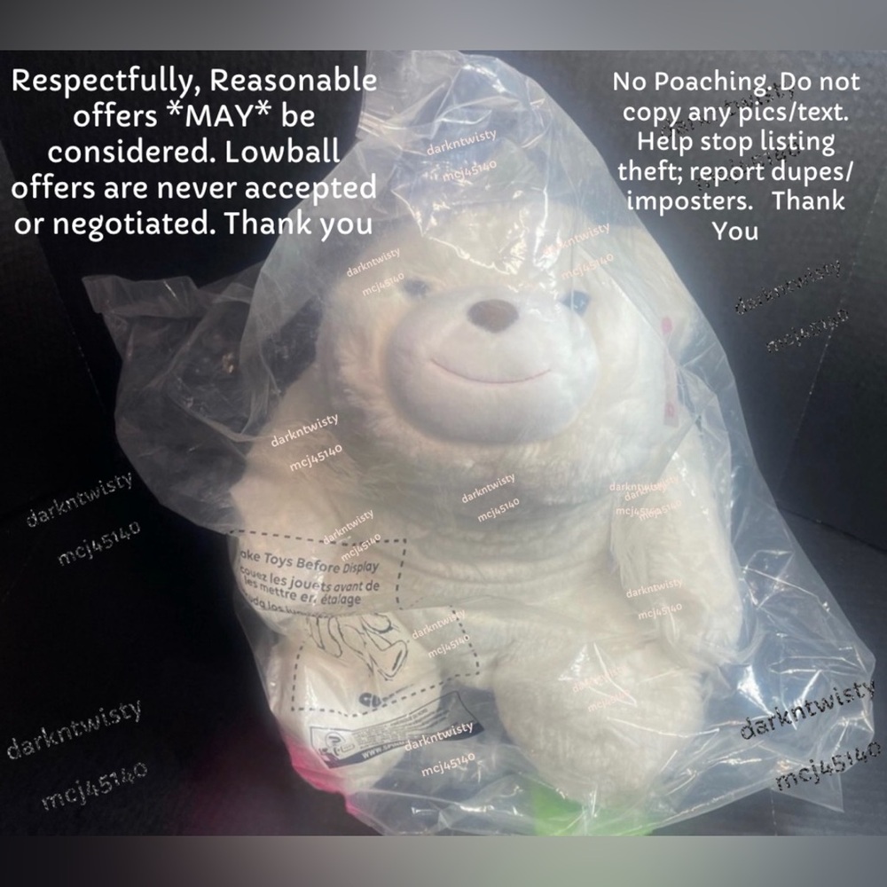 RARE SEALED BNWT GUND 18” SNUFFLES POLAR BEAR ADORABLY PLUMP